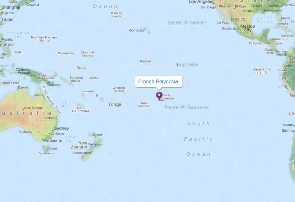french polynesia map bora bora island